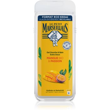 Le Petit Marseillais Mango Bio & Passion Fruit gel de duș mătăsos - imagine 2